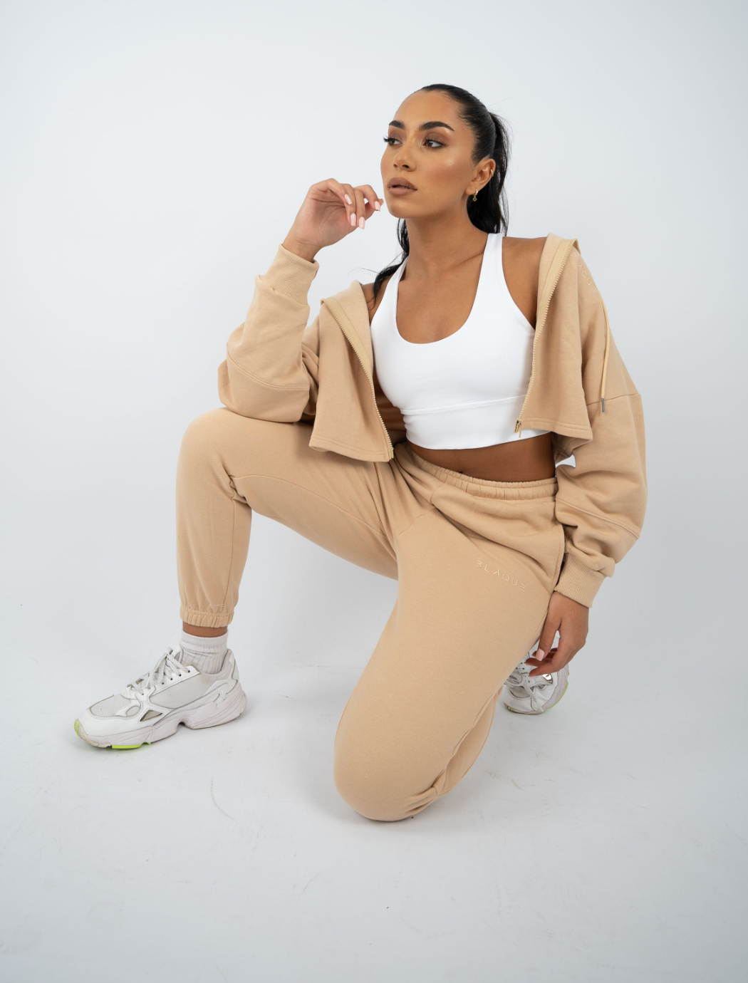 Classic Cropped Jacket - Sand